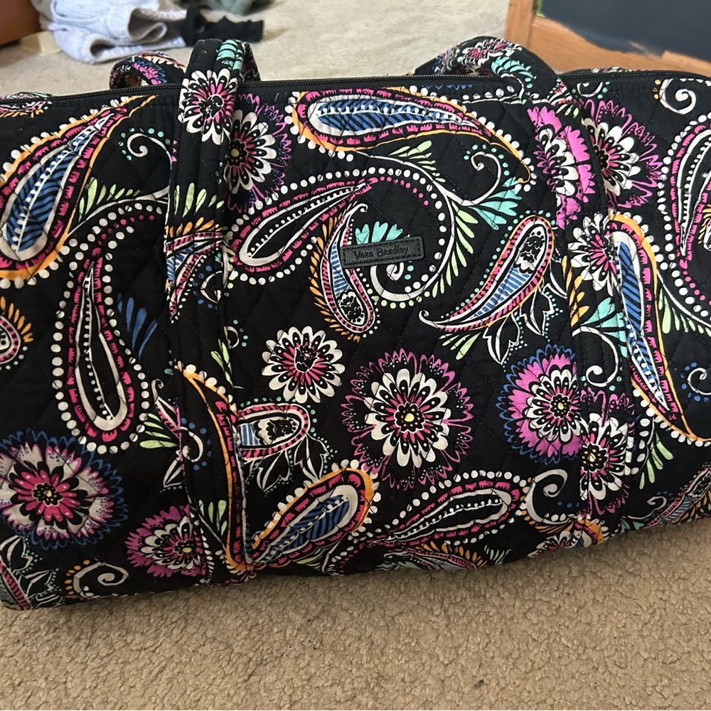 Vera Bradley Multicolor Paisley Duffle Travel Bag